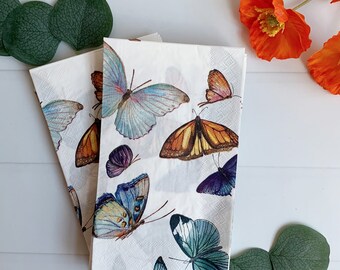 Butterfly Dinner Napkins or Guest Towels