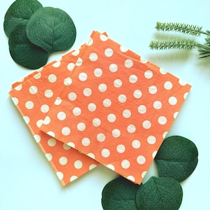 Tea Party Polka Dot Cocktail Napkins