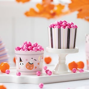 Blush and Black Halloween Icon Baking Cups