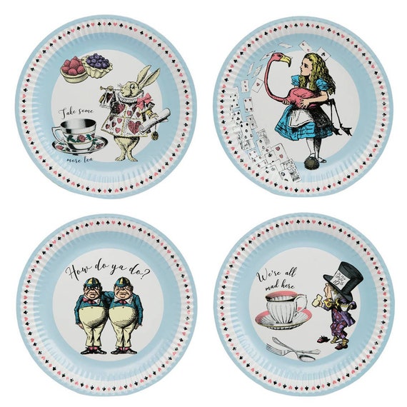 Alice In Wonderland Birthday Party Decoration Supplies Balloon Disposable  Tableware Cup Plate Backdrop Baby Shower Party