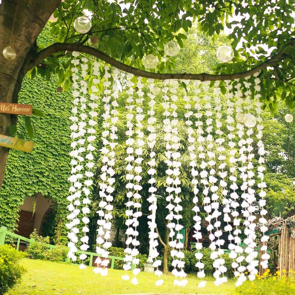 Tea Party Floral Backdrop Curtain