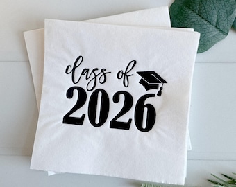 Class of 2026 Graduation Party : Black White Party Decor and Supplies