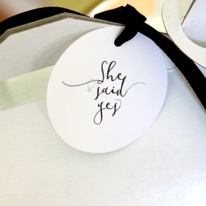 She Said Yes Bridal Shower Favor Tags image 3