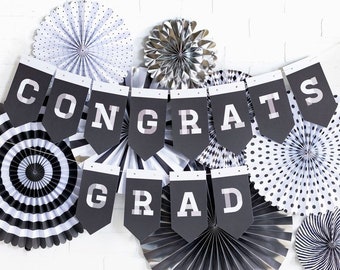 Graduation Party Banners - Congrats Grad