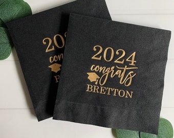 Personalized Graduation Napkins - Luncheon Size - Class of 2026
