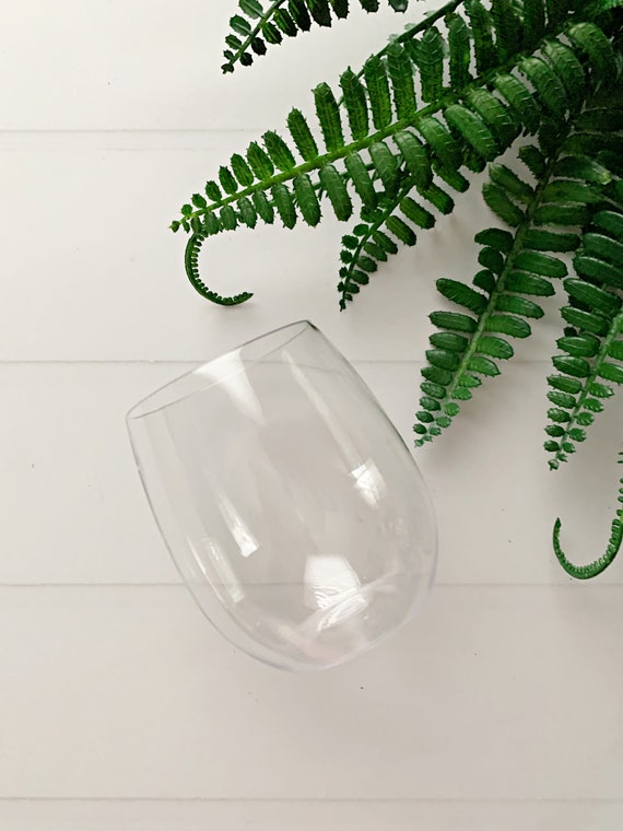 Stemless Wine Glasses Set of 6 