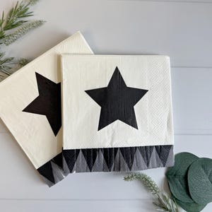Vintage Halloween Cocktail Napkins - Star : Set of 24