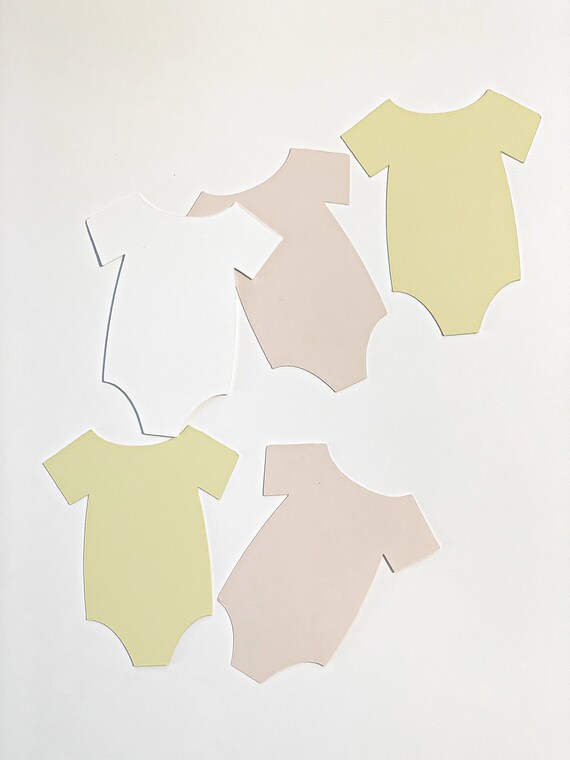 Onesie Cutouts - Baby Shower Favors or Guest Book Il_570xn