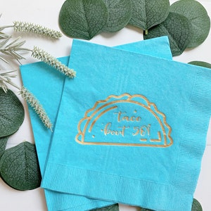 Taco 'bout 50 Napkins- Turquoise