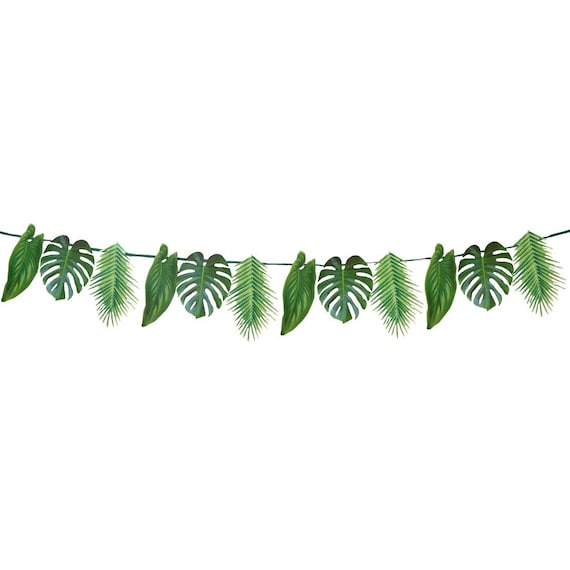 Monstera and Palm Leaf Tropical Garland Il_570xn