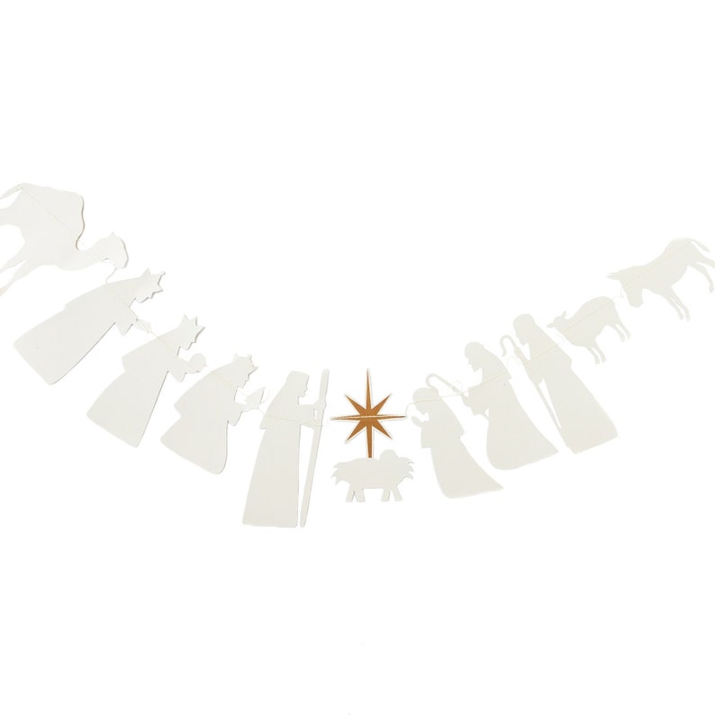 Nativity Garland Etsy