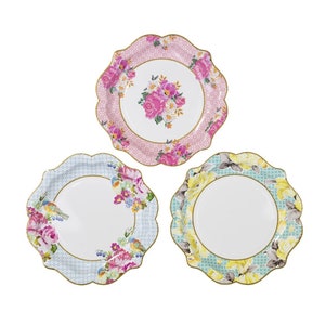 Tea Party Luncheon or Salad Plates - 8 Inch