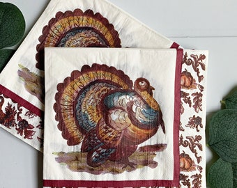 Thanksgiving Turkey Napkins