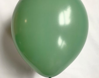 Set of 5 Botanical Green Balloons