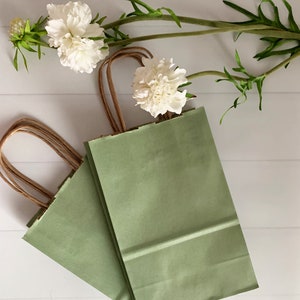 Sage Green Favor Bags - Small
