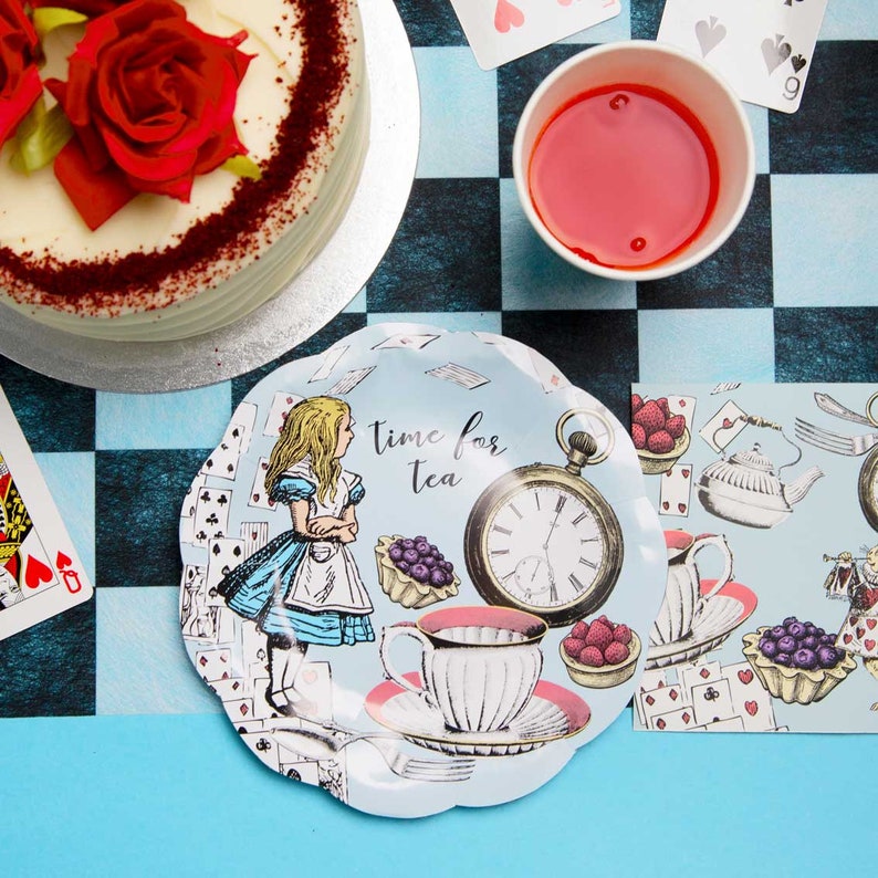 Alice in Wonderland Luncheon Napkins Etsy