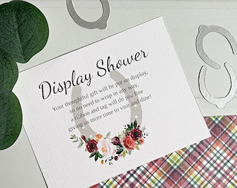 Kentucky Derby Bridal Display Shower Enclosures - Printed