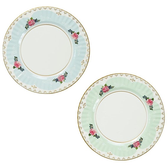 Tea Party Chintz Paper Plates - Large Il_570xn