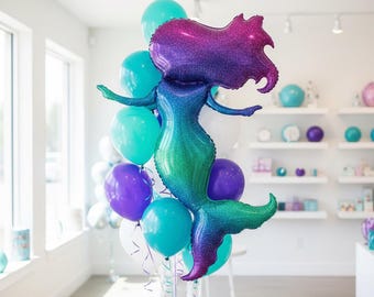Last Splash Mermaid Balloon | Seashells and Wedding Bells Bach