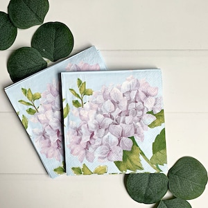 Hydrangea Cocktail Napkins