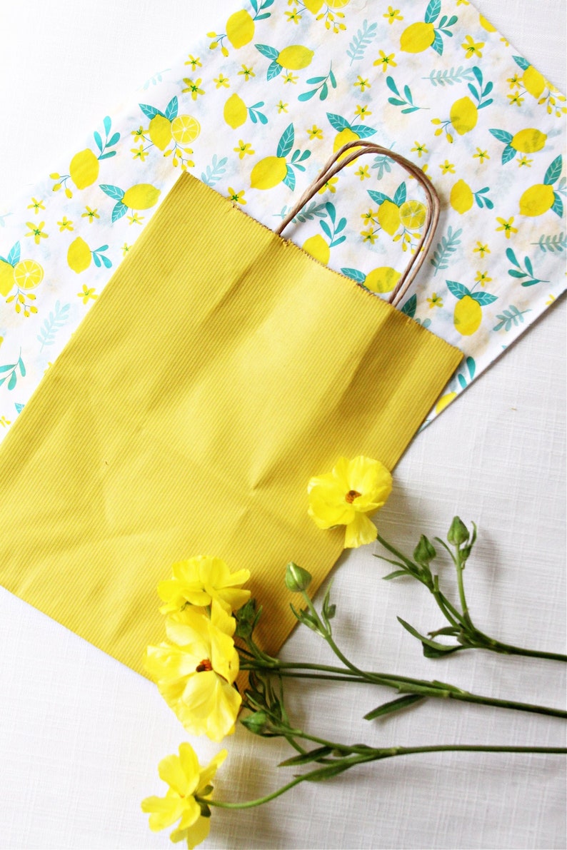 Yellow Gift & Favor Bags image 1