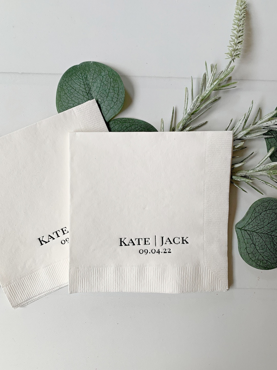 Personalized Wedding Cocktail Napkins Etsy