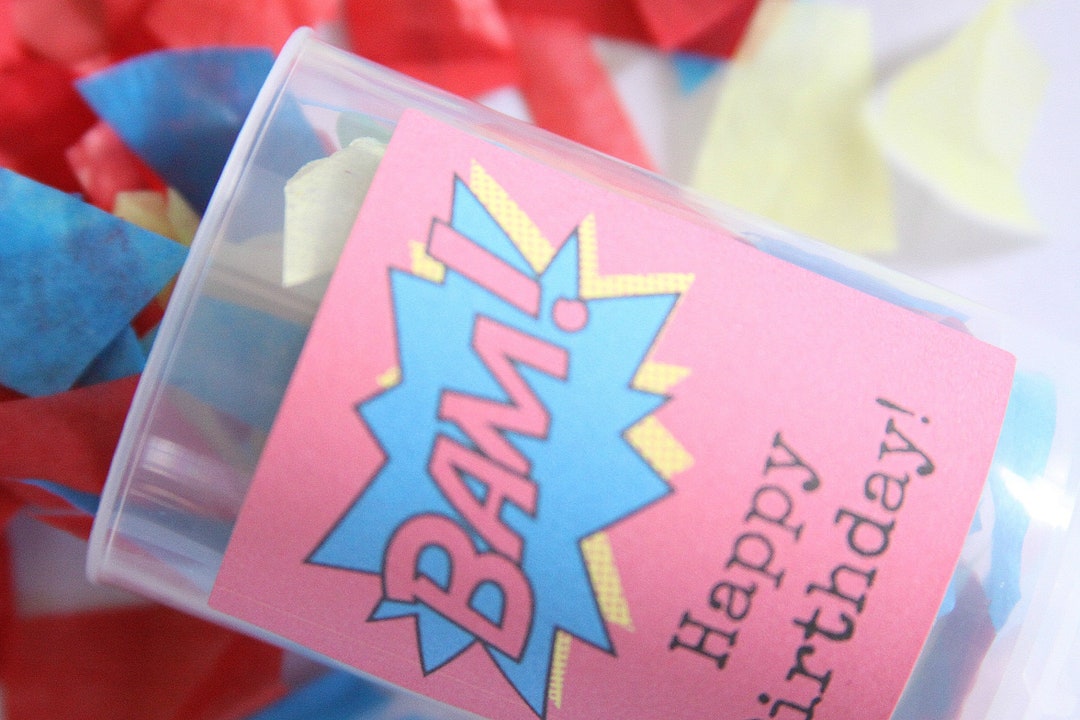 Superhero Party Confetti Poppers Etsy