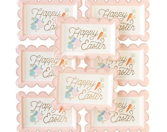 Happy Easter Dessert Plates