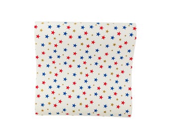 Americana Star Paper Table Runner Red, White, Blue & Gold