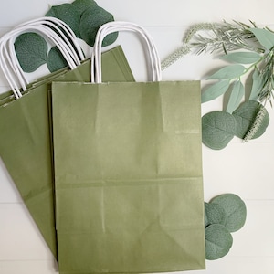 Olive Green Gift & Favor Bags image 1