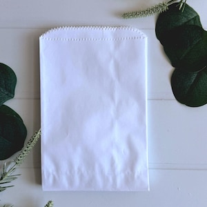 White Flat Paper Bags