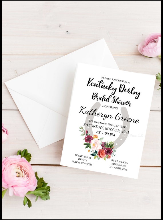 Kentucky Derby Bridal Shower Invitation Il_570xn