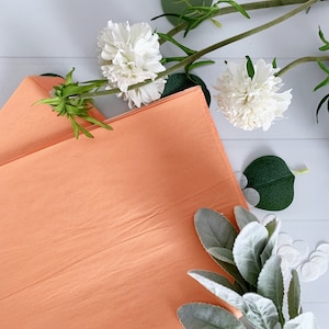 Peach Tissue Paper Sheets