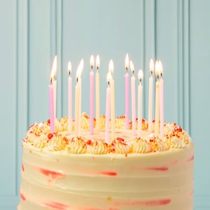 Pastel Birthday Era Candles - Tall and Skinny