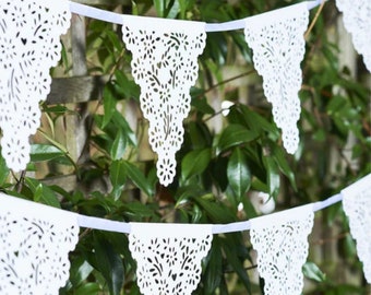 Lace Paper Banner - Tea Party