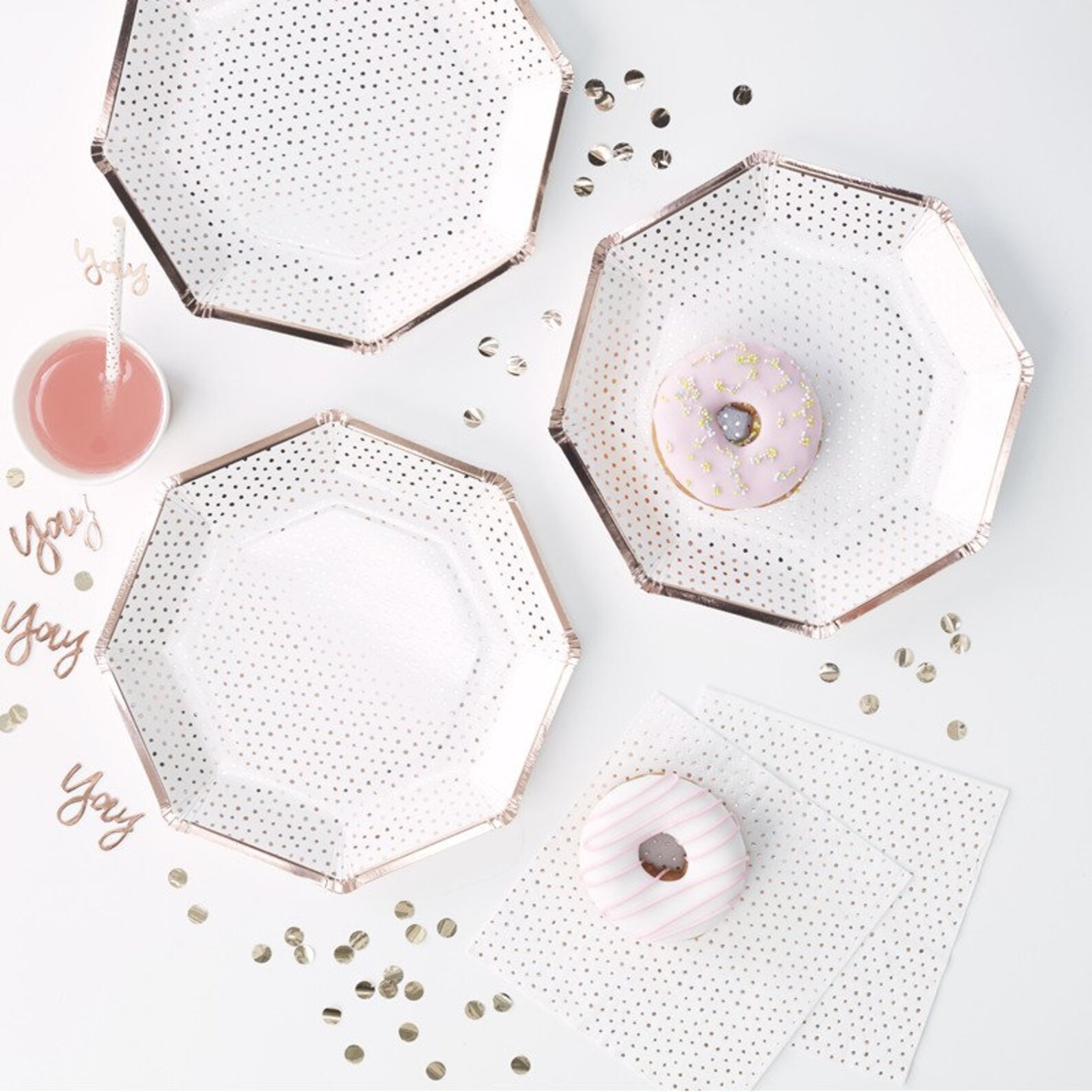 Rose Gold Birthday Napkins Floral 30th Birthday for Her Etsy