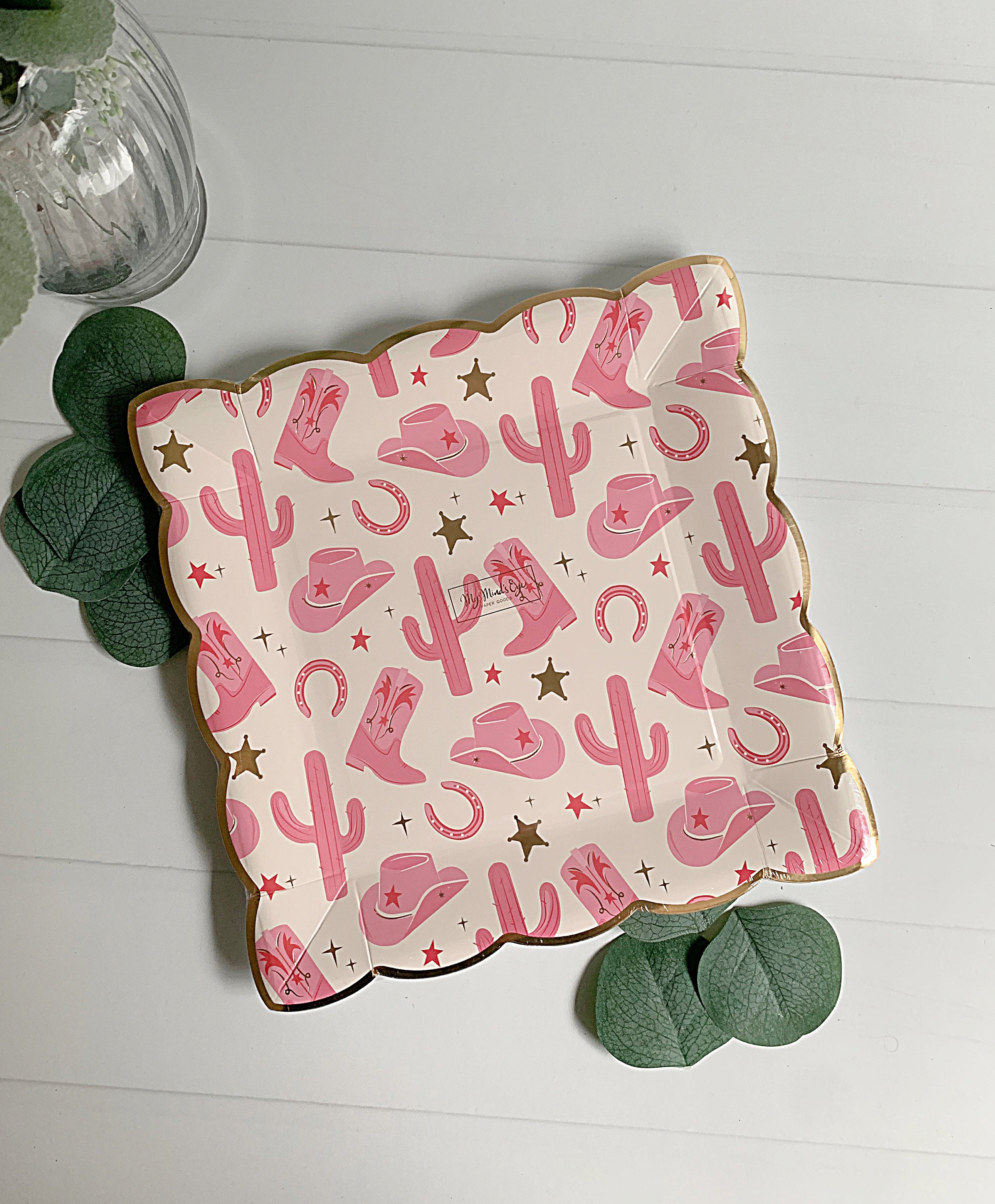 Disco Cowgirl Paper Party Plates