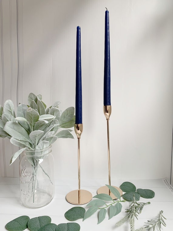 Navy Taper Candle 12 Inch by EnFete Catch My Party