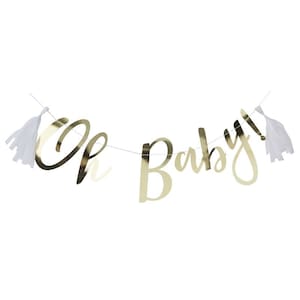 Oh Baby Banner - With Tassels