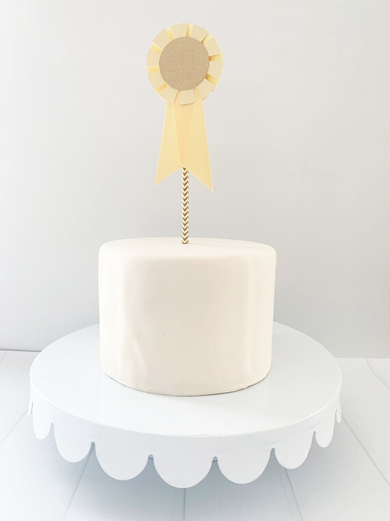 Derby Bridal Shower Topper - Pale Yellow Ribbon by EnFete | Catch My Party