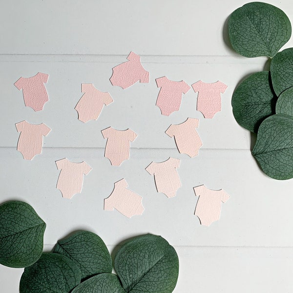 Mini Pink Ombre Baby Shower Confetti