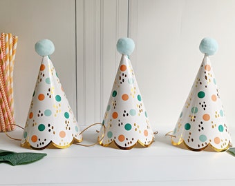 Birthday Party Hats - Polka Dots