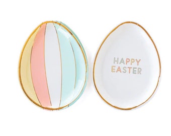 Happy Easter Egg Plates