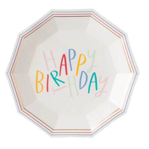 Happy Birthday Plate Etsy