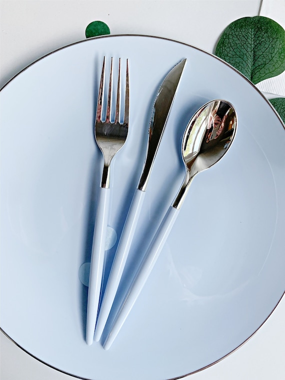 Ice Blue & Silver Modern Utensils Il_570xn