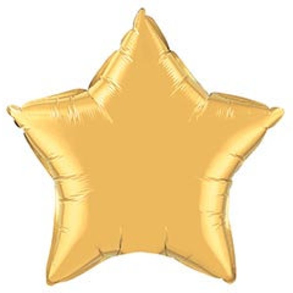 Gold Star Balloon Etsy
