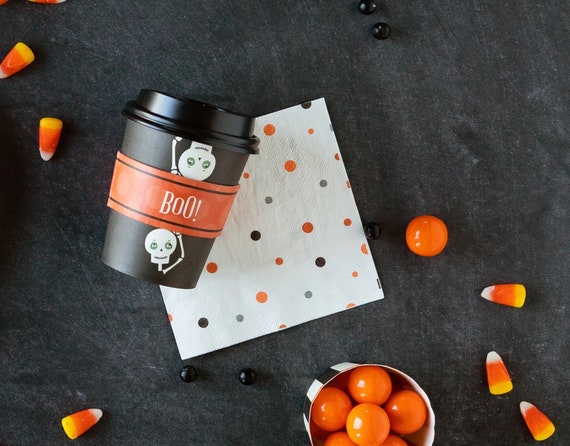 Halloween Coffee Cups - BOO! Il_570xn