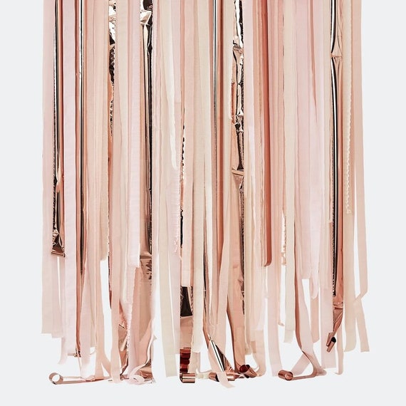 Rose Gold Backdrop Streamers Kit Il_570xn