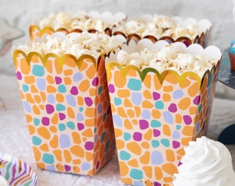 Safari Party Treat and Popcorn Boxes - Wild One Birthday Party Supplies