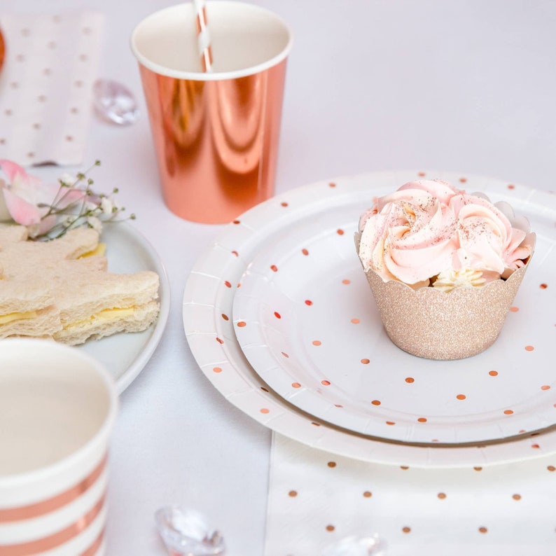 Rose Gold Glitter Cupcake Wrappers Etsy